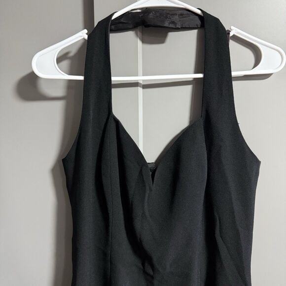 Nicole Miller Women Little Black Dress Sweetheart Neck Halter 10 (US S/M) - Picture 2 of 7